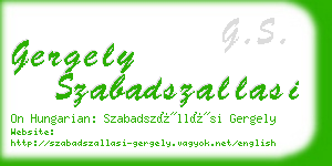 gergely szabadszallasi business card